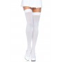 Щільні непрозорі панчохи Leg Avenue Opaque Nylon Thigh Highs White, one size