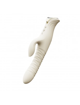 Пульсатор-кролик з вібрацією Zalo Mose 2 Ivory White