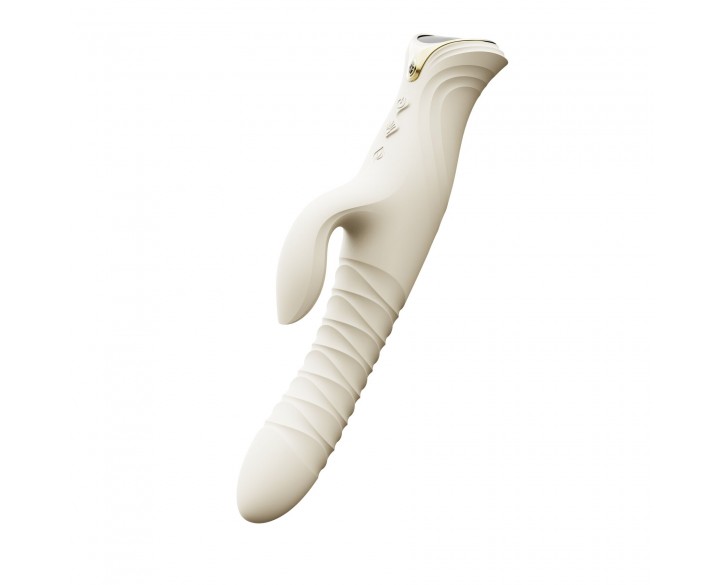 Пульсатор-кролик з вібрацією Zalo Mose 2 Ivory White