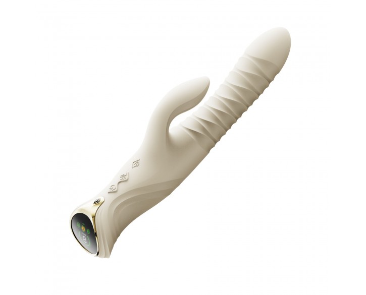 Пульсатор-кролик з вібрацією Zalo Mose 2 Ivory White