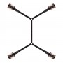 Фіксатор рук і ніг для ліжка Rosy Gold - Under-Mattress Restraint Set