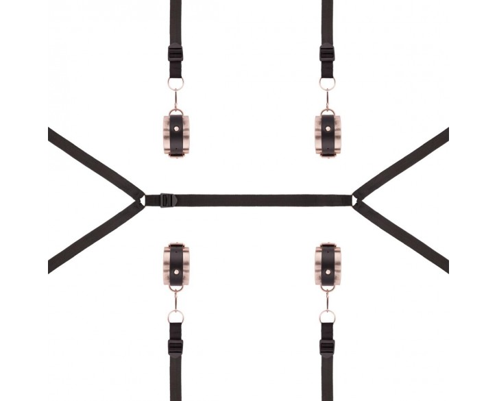 Фіксатор рук і ніг для ліжка Rosy Gold - Under-Mattress Restraint Set