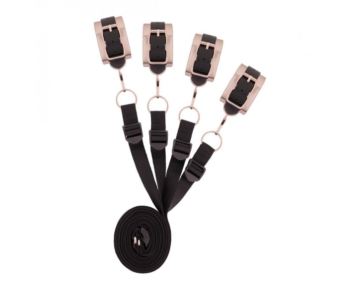 Фіксатор рук і ніг для ліжка Rosy Gold - Under-Mattress Restraint Set