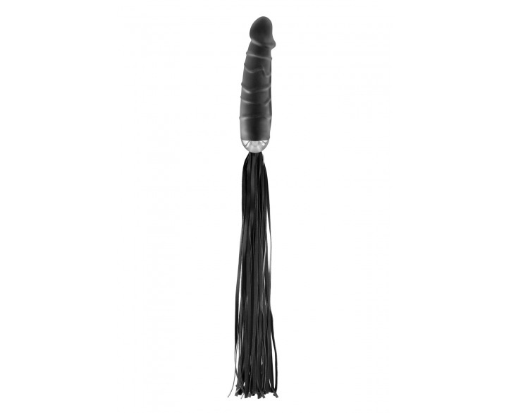 Флогер з ручкою-дилдо Fetish Tentation Whip with Dildo Handle