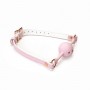 Кляп Liebe Seele White & Pink Fairy Goat Leather Ball Gag