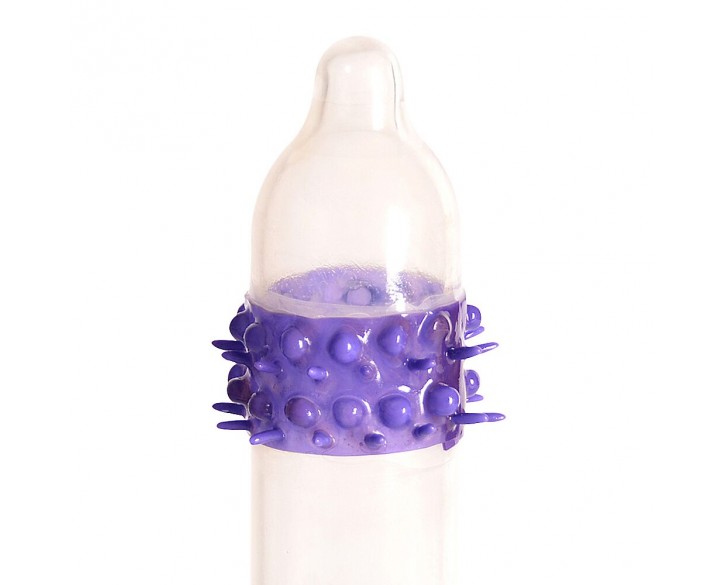 Насадка на член Recare Yellow Monster Spike Condom (презерватив з рядами пухирців та шипів)