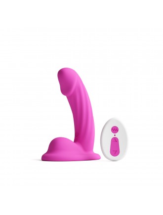 Ділдо з вібрацією NS Novelties Colours - Curve - Vibrating - 5" Dildo - Pink