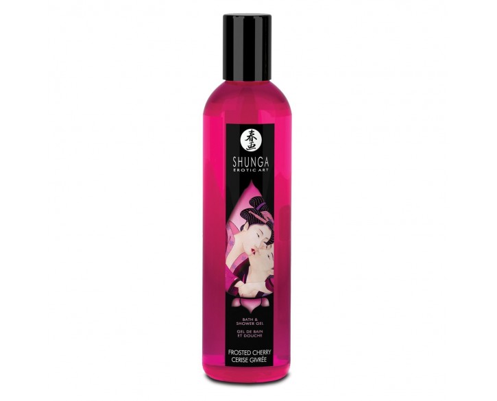 Гель для душу Shunga Shower Gel – Frosted Cherry (250 мл) з рослинними оліями та вітаміном Е