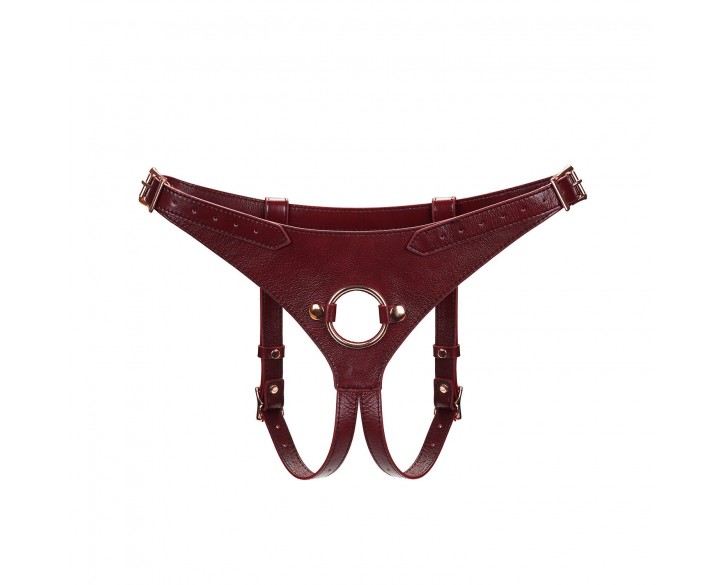 Трусики для страпона Liebe Seele Wine Red Strap on Harness