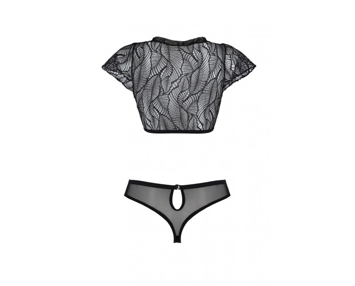 Комплект Passion LEAFA BIKINI black S/M - ECO Passion