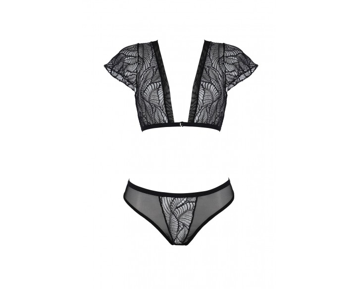 Комплект Passion LEAFA BIKINI black S/M - ECO Passion