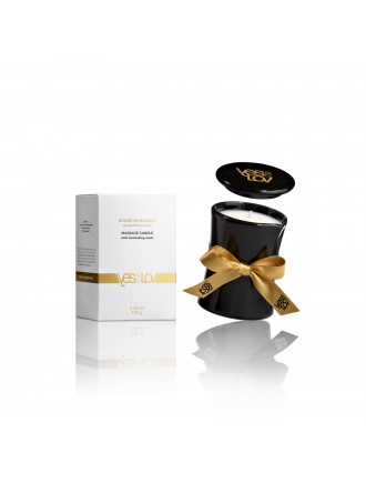 Масажна свічка YESforLOV MASSAGE CANDLE with bewitching scent 120 г, квітковий аромат, віск + олії