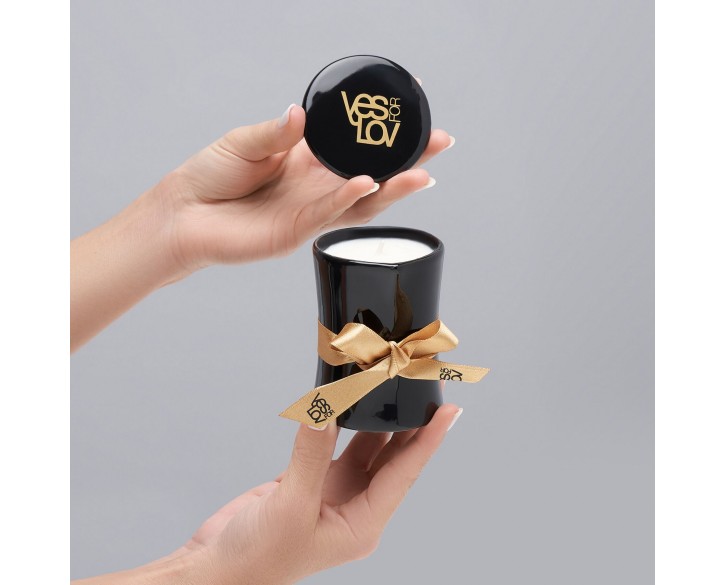 Масажна свічка YESforLOV MASSAGE CANDLE with bewitching scent 120 г, квітковий аромат, віск + олії
