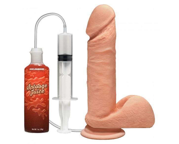 Фалоімітатор, що кінчає Doc Johnson The D ULTRASKYN Perfect D Squirting - 7 Inch