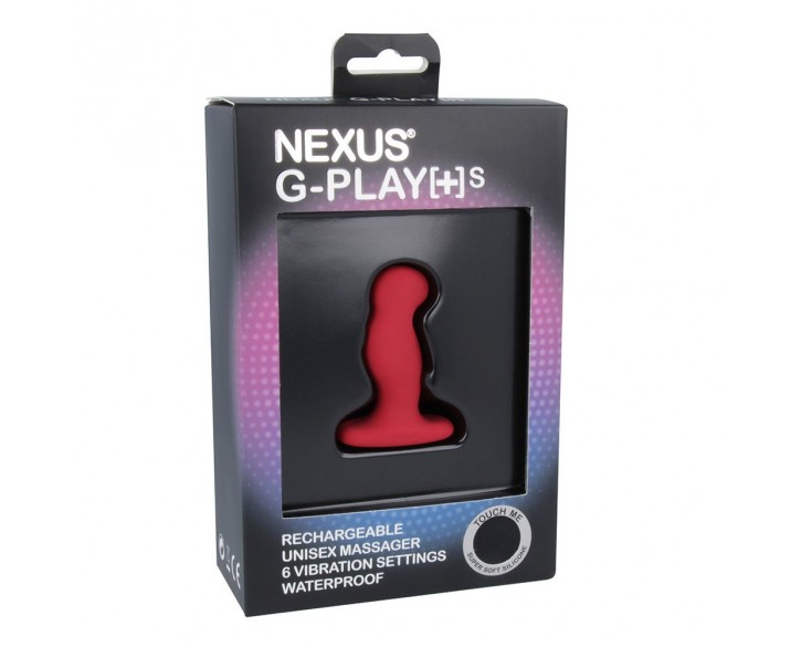 Вібромасажер простати Nexus G-Play Plus S Red, макс діаметр 2,3 см, перезаряджуваний