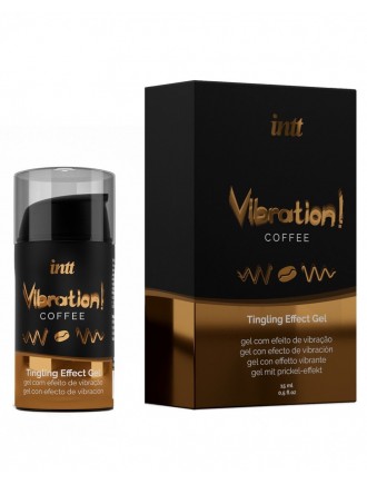 Рідкий вібратор Intt Vibration Coffee (15 мл), густий гель, дуже смачний, діє до 30 хвилин