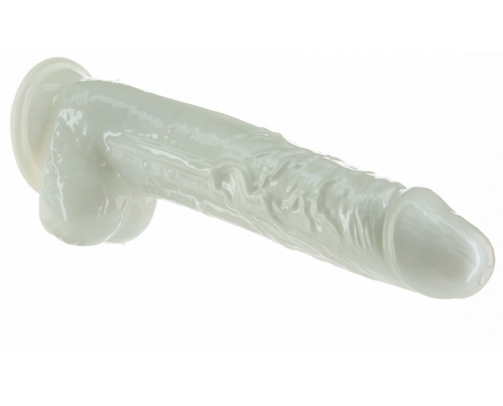 Фалоімітатор ADDICTION Pearl 8.5" Dildo with Balls, віброкуля в подарунок