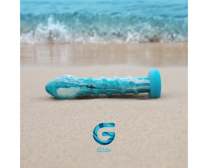 Скляний дилдо Gildo - Ocean Wave Glass Dildo