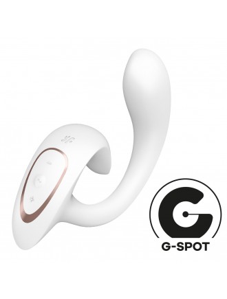 Вагінально-кліторальний вібратор Satisfyer G for Goddess 1 White, 2 мотори