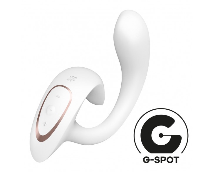 Вагінально-кліторальний вібратор Satisfyer G for Goddess 1 White, 2 мотори