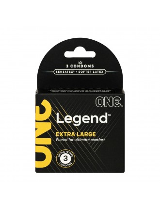 Презервативи ONE Legend Extra Large 3 шт, картонна коробка