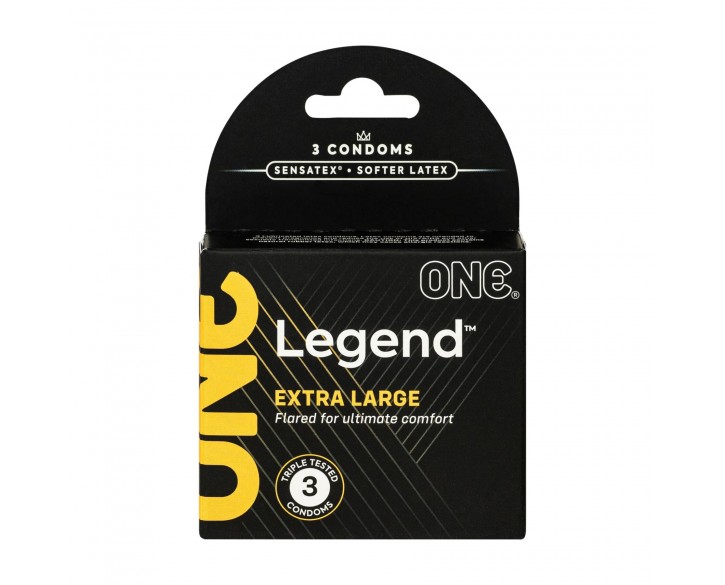 Презервативи ONE Legend Extra Large 3 шт, картонна коробка