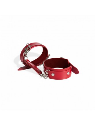 Наручники із екошкіри Art of Sex - Eva, колір червоний