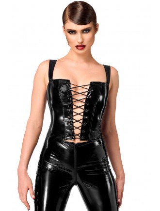 Корсет Noir Handmade F379 Dominae Frontbind PVC Corset Top L