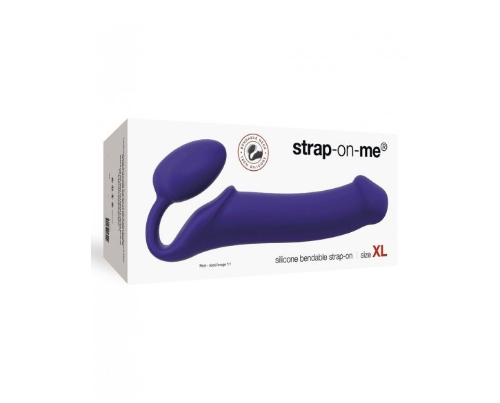 Безремінний страпон Strap-On-Me Violet XL, повністю регульований, діаметр 4,5 см