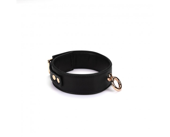 Нашийник з повідцем Liebe Seele Black Organosilicon Collar with Leash