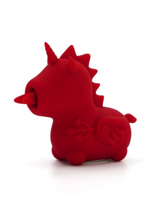 Вібратор-єдиноріжка Unihorn – Blaze Diablo, пестливий роздвоєний язичок