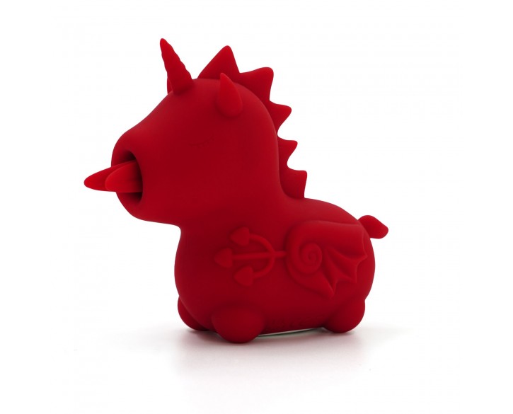 Вібратор-єдиноріжка Unihorn – Blaze Diablo, пестливий роздвоєний язичок