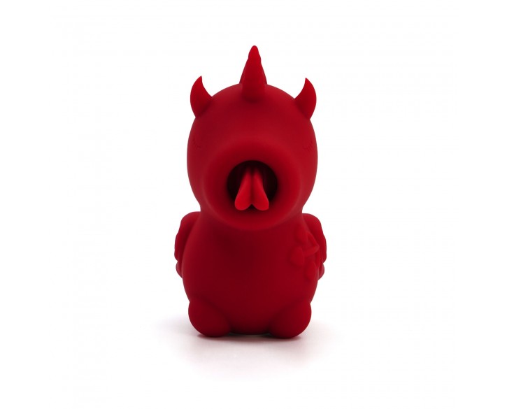 Вібратор-єдиноріжка Unihorn – Blaze Diablo, пестливий роздвоєний язичок