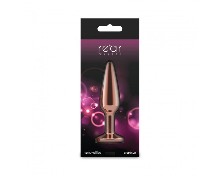 Анальна пробка NS Novelties Rear Assets - Tapered - Medium - Rose Gold - Pink
