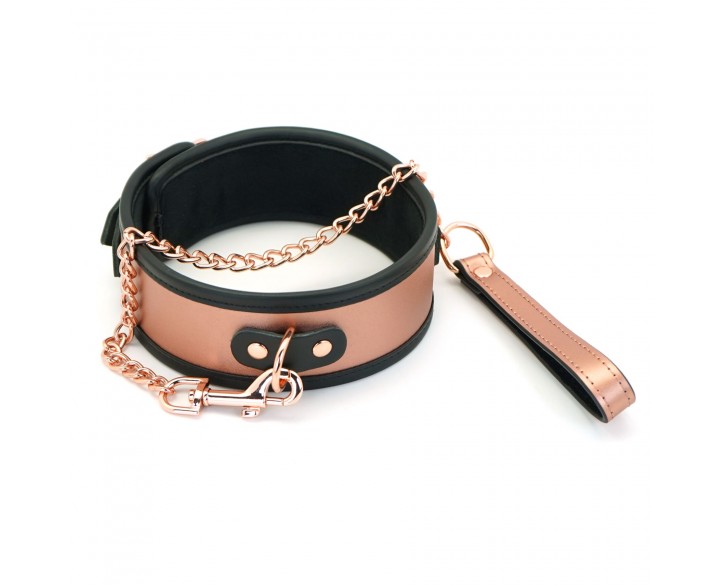 Нашийник з повідцем Liebe Seele Rose Gold Memory Collar with Leash