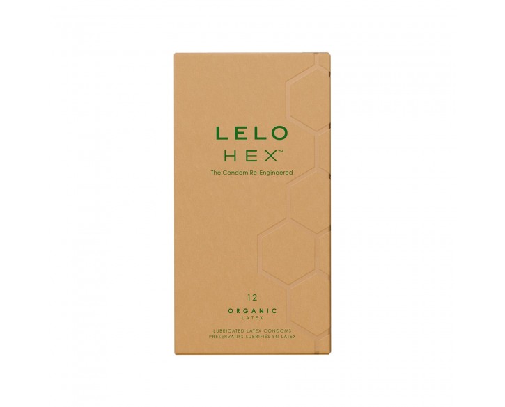 Презервативи LELO HEX Condoms Organic 12 Pack, тонкі та суперміцні