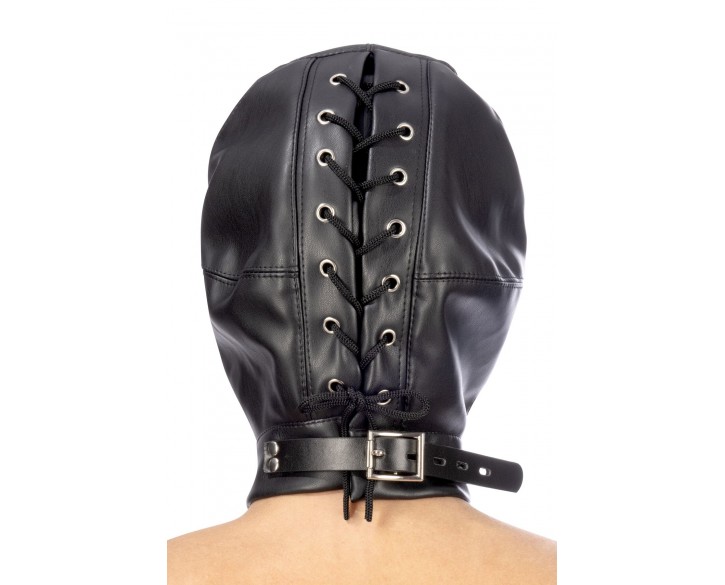 Капюшон для БДСМ Fetish Tentation Closed BDSM hood in leatherette