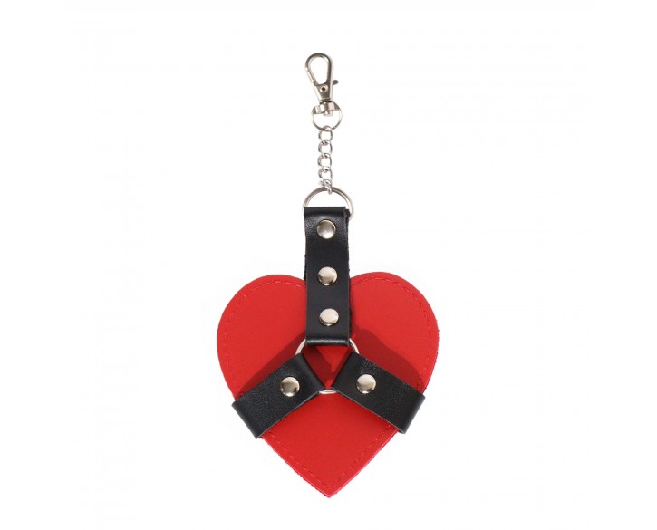 Брелок на карабіні для ключів Art of Sex Chained Heart, Червоний