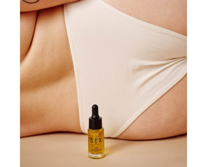 Заспокійлива олія для анального сексу Bijoux Indiscrets Slow Sex Anal Soothing Oil Before & After 15 мл