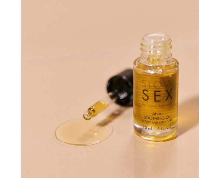 Заспокійлива олія для анального сексу Bijoux Indiscrets Slow Sex Anal Soothing Oil Before & After 15 мл