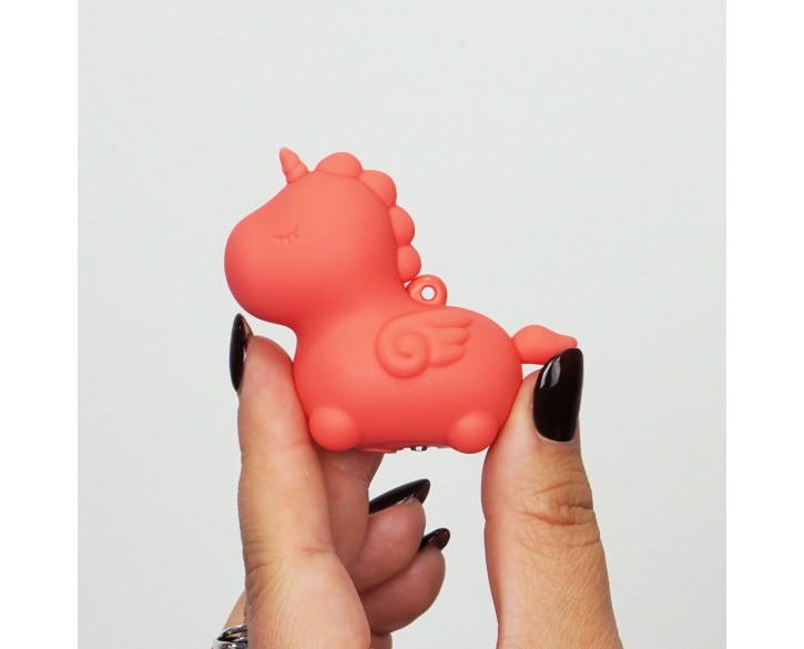 Вібратор-мінієдиноріжка Unihorn Mini – Peachy Pony, брелок з вібрацією, 10 режимів