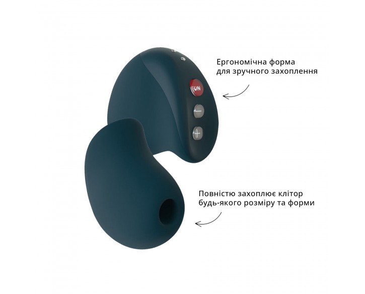 Вакуумний стимулятор Fun Factory MEA velvet green, унікальні режими, функція посторгазм
