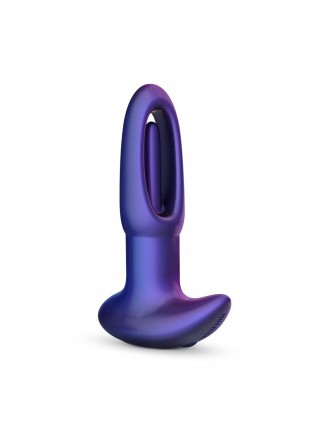 Анальна пробка з віброязичком Hueman - Voyager Butt Plug With Tapping