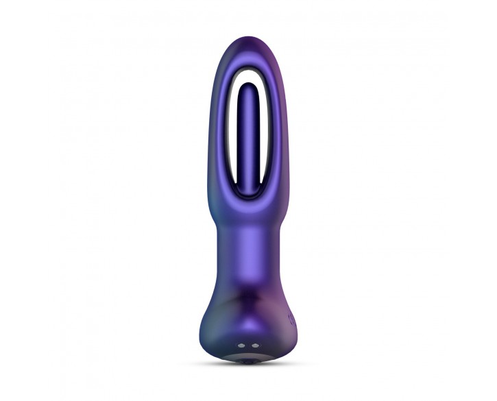 Анальна пробка з віброязичком Hueman - Voyager Butt Plug With Tapping