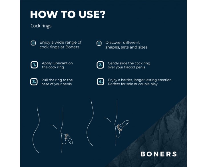 Ерекційне кільце Boners Ergo Cockring