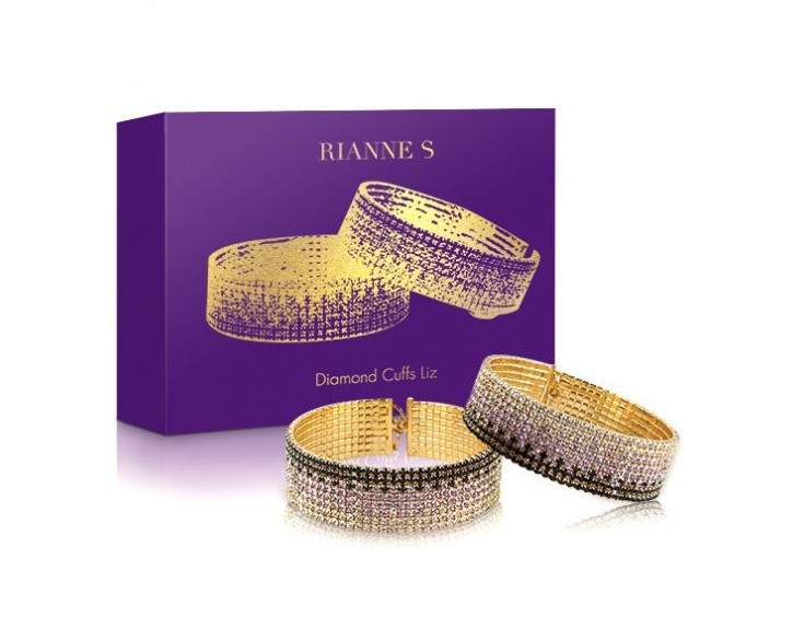 Лакшері наручники-браслети з кристалами Rianne S: Diamond Cuffs, подарункове паковання