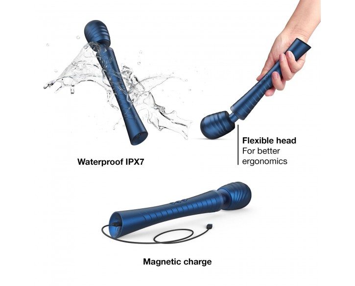 Вібромасажер MAN.WAND EDGY Stellar Blue