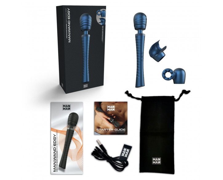 Вібромасажер MAN.WAND EDGY Stellar Blue