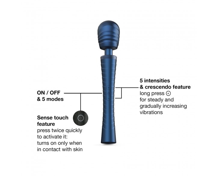 Вібромасажер MAN.WAND EDGY Stellar Blue