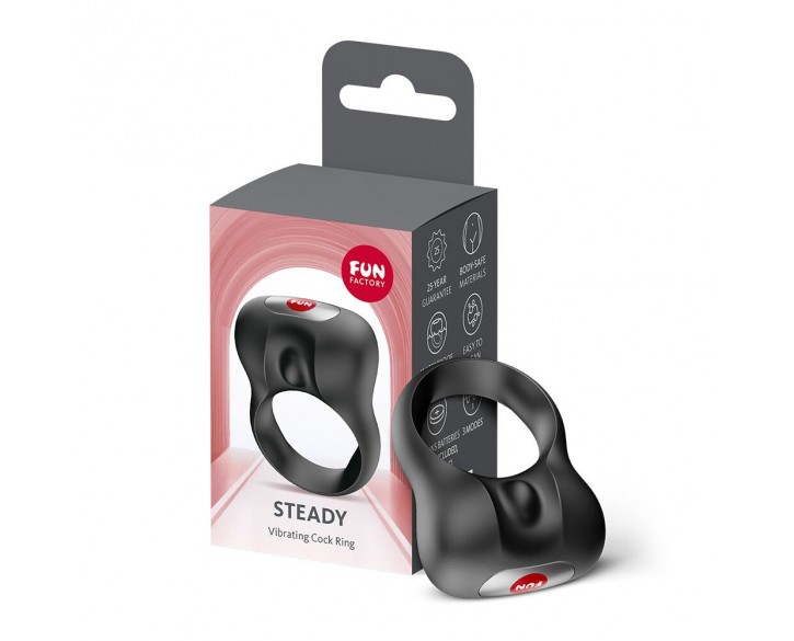 Ерекційне віброкільце Fun Factory Steady Black